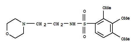 2,3,4-trimethoxy-N-(2-morpholin-4-ylethyl)benzenesulfonamide