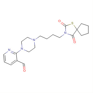 3-Pyridinecarboxaldehyde,2-[4-[4-(2,4-dioxo-1-thia-3-azaspiro[4.4]non-3-yl)butyl]-1-piperazinyl]-