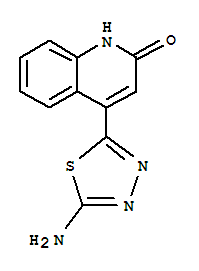2(1H)-Quinolinone, 4-(5-amino-1,3,4-thiadiazol-2-yl)-