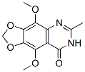 1,3-Dioxolo[4,5-g]quinazolin-8(7H)-one,  4,9-dimethoxy-6-methyl-