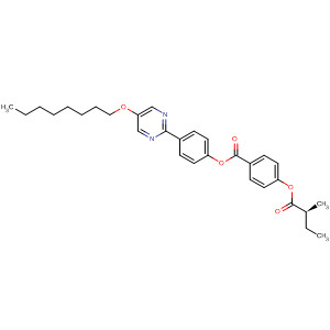 Benzoic acid, 4-(2-methyl-1-oxobutoxy)-,4-[5-(octyloxy)-2-pyrimidinyl]phenyl ester, (S)-