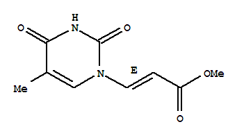 2-propenoic acid, 3-(3,4-dihydro-5-methyl-2,4-dioxo-1(2H)-pyrimidinyl)-, methyl ester, (2E)-