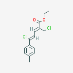 Ethyl (2z,4z)-5-chloro-2-(chloromethyl)-5-(4-methylphenyl)penta-2,4-dienoate