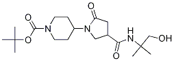 1-Piperidinecarboxylic acid, 4-[4-[[(2-hydroxy-1,1-diMethylethyl)aMino]carbonyl]-2-oxo-1-pyrrolidinyl]-, 1,1-diMethylethyl ester
