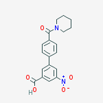 3-nitro-5-[4-(piperidine-1-carbonyl)phenyl]benzoic Acid