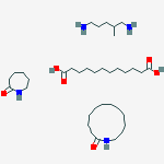 Azacyclotridecan-2-one polymer with dodecandioic acid, hexahydro-2H-azepin-2-one and 2-methyl-1,5-pentanediamine