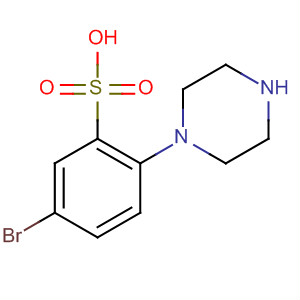 Benzenesulfonic acid, 5-bromo-2-(1-piperazinyl)-