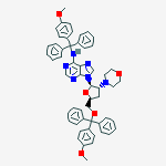 2',3'-dideoxy-N-[(4-methoxyphenyl)(diphenyl)methyl]-5'-O-[(4-methoxyphenyl)(diphenyl)methyl]-2'-morpholin-4-yladenosine