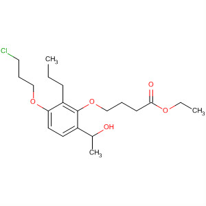 Butanoic acid,4-[3-(3-chloropropoxy)-6-(1-hydroxyethyl)-2-propylphenoxy]-, ethyl ester