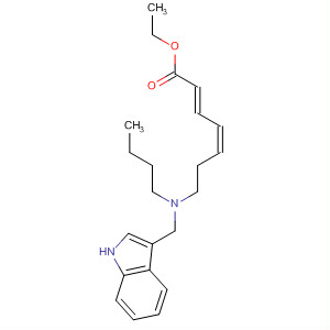 2,4-Heptadienoic acid, 7-[butyl(1H-indol-3-ylmethyl)amino]-, ethyl ester,(E,Z)-
