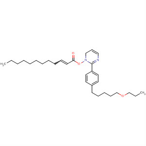 2-Dodecenoic acid, 2-[4-(5-propoxypentyl)phenyl]-5-pyrimidinyl ester,(E)-