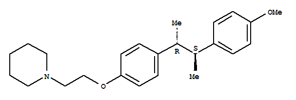 1-(2-{4-[(2R,3S)-3-(4-methoxyphenyl)butan-2-yl]phenoxy}ethyl)piperidine