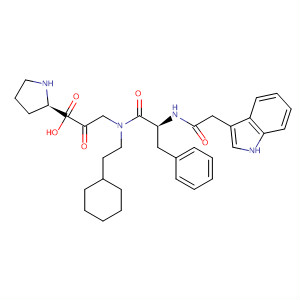 D-Proline,1-[N-(2-cyclohexylethyl)-N-[N-(1H-indol-3-ylacetyl)-L-phenylalanyl]glycyl]-