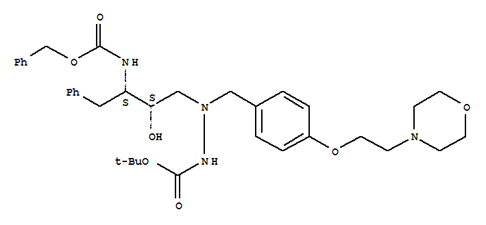 tert-butyl 2-[(2S,3S)-3-{[(benzyloxy)carbonyl]amino}-2-hydroxy-4-phenylbutyl]-2-[4-(2-morpholin-4-ylethoxy)benzyl]hydrazinecarboxylate