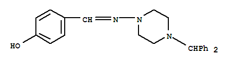 Phenol,4-[[[4-(diphenylmethyl)-1-piperazinyl]imino]methyl]-