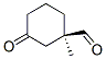 Cyclohexanecarboxaldehyde,1-methyl-3-oxo-, (1R)-