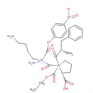L-Proline, N-(ethoxycarbonyl)-D-phenylalanyl-,2-(4-aminobutyl)-2-[(4-nitrophenoxy)carbonyl]hydrazide