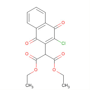 Propanedioic acid, (3-chloro-1,4-dihydro-1,4-dioxo-2-naphthalenyl)-,diethyl ester