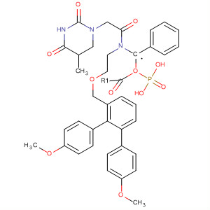 Phosphonic acid,[[[2-[bis(4-methoxyphenyl)phenylmethoxy]ethyl][(3,4-dihydro-5-methyl-2,4-dioxo-1(2H)-pyrimidinyl)acetyl]amino]methyl]-, monophenyl ester