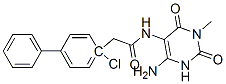 [1,1-Biphenyl]-4-acetamide,  N-(4-amino-1,2,3,6-tetrahydro-1-methyl-2,6-dioxo-5-pyrimidinyl)-4-chloro-