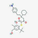 2-[2-(4-aminophenyl)ethyl]-5-[2-tert-butyl-4-(hydroxymethyl)-5-methyl-phenyl]sulfanyl-2-cyclohexyl-6-hydroxy-3H-pyran-4-one
