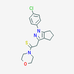 2-[1-(4-chlorophenyl)-1,4,5,6-tetrahydrocyclopenta[c]pyrazol-3-yl]-1-(morpholin-4-yl)ethanethione