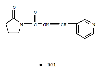 2-Pyrrolidinone,1-[1-oxo-3-(3-pyridinyl)-2-propen-1-yl]-, hydrochloride (1:1)