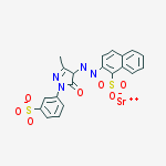 Strontium;2-[[3-methyl-5-oxo-1-(3-sulfonatophenyl)-4h-pyrazol-4-yl]diazenyl]naphthalene-1-sulfonate