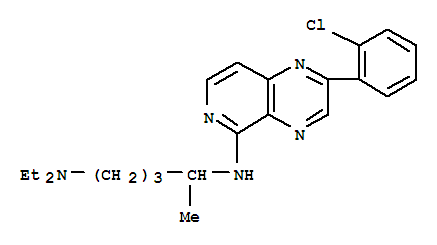 N~4~-[2-(2-chlorophenyl)pyrido[3,4-b]pyrazin-5-yl]-N~1~,N~1~-diethylpentane-1,4-diamine