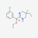 3,4,5,6-Tetrahydro-2-(4-chloro-α-ethoxybenzyl)-5-ethyl-5-methylpyrimidine