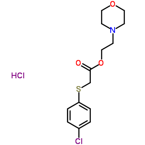 2-(morpholin-4-yl)ethyl [(4-chlorophenyl)sulfanyl]acetate hydrochloride (1:1)