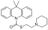 10(9H)-Acridinecarbothioic acid, 9,9-dimethyl-, S-(2-(1-piperidinyl)et hyl) ester