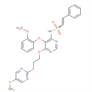 Ethenesulfonamide,N-[5-(2-methoxyphenoxy)-6-[2-[[5-(methylthio)-2-pyrimidinyl]oxy]ethoxy]-4-pyrimidinyl]-2-phenyl-