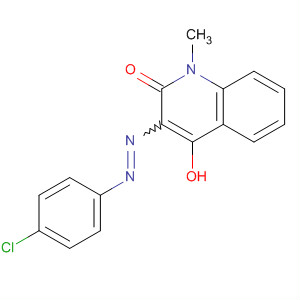 2(1H)-Quinolinone, 3-[(4-chlorophenyl)azo]-4-hydroxy-1-methyl-
