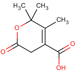 2H-Pyran-4-carboxylic acid, 5,6-dihydro-2,2,3-trimethyl-6-oxo-