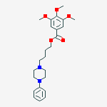 4-(4-phenyl-1-piperazinyl)butyl 3,4,5-trimethoxybenzoate