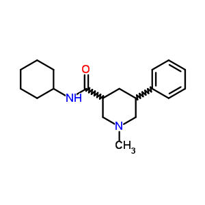 N-CYCLOHEXYL-1-METHYL-5-PHENYL-PIPERIDINE-3-CARBOXAMIDE