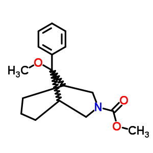 methyl 9-methoxy-9-phenyl-3-azabicyclo[3.3.1]nonane-3-carboxylate