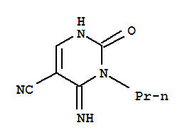 5-Pyrimidinecarbonitrile,1,2,3,6-tetrahydro-6-imino-2-oxo-1-propyl-