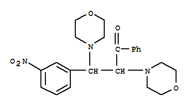 2,3-di(morpholin-4-yl)-3-(3-nitrophenyl)-1-phenylpropan-1-one