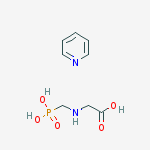 Glycine, N-(phosphonomethyl)-, compd. with pyridine (1:1)