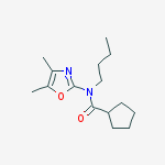 Cyclopentanecarboxamide, N-butyl-N-(4,5-dimethyl-2-oxazolyl)-