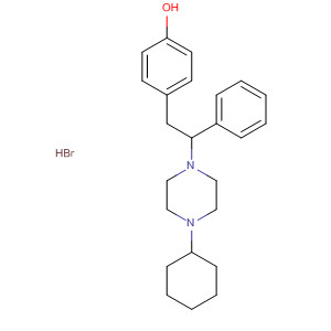 Phenol, 4-[2-(4-cyclohexyl-1-piperazinyl)-2-phenylethyl]-,monohydrobromide