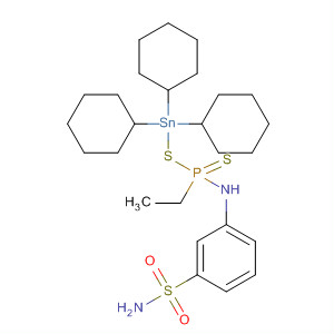 Benzenesulfonamide,3-[[ethyl[(tricyclohexylstannyl)thio]phosphinothioyl]amino]-