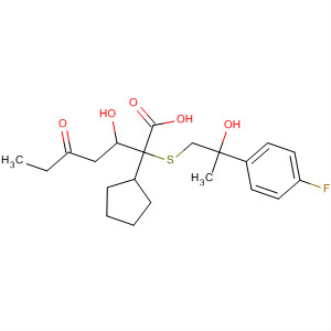 Cyclopentaneheptanoic acid,2-[[2-(4-fluorophenyl)-2-hydroxypropyl]thio]-3-hydroxy-5-oxo-