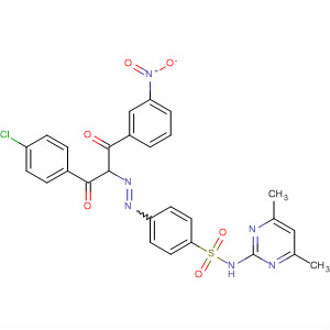 Benzenesulfonamide,4-[[1-(4-chlorobenzoyl)-2-(3-nitrophenyl)-2-oxoethyl]azo]-N-(4,6-dimethyl-2-pyrimidinyl)-