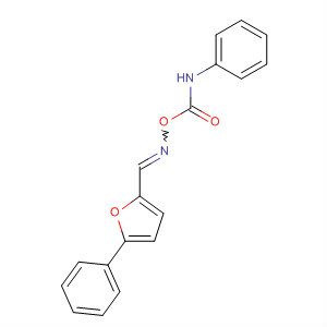 2-Furancarboxaldehyde, 5-phenyl-, O-[(phenylamino)carbonyl]oxime