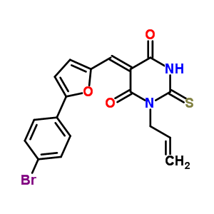 (5Z)-5-{[5-(4-bromophenyl)furan-2-yl]methylidene}-1-(prop-2-en-1-yl)-2-thioxodihydropyrimidine-4,6(1H,5H)-dione