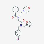 N-{2-[(4-fluorobenzyl)(furan-2-ylmethyl)amino]-2-oxoethyl}-N-(2-morpholin-4-ylethyl)cyclohexanecarboxamide