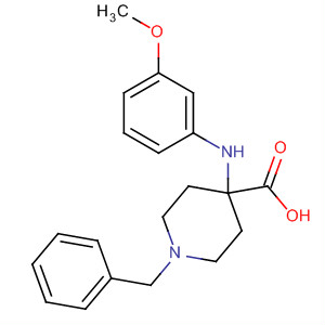 4-Piperidinecarboxylic acid,4-[(3-methoxyphenyl)amino]-1-(phenylmethyl)-